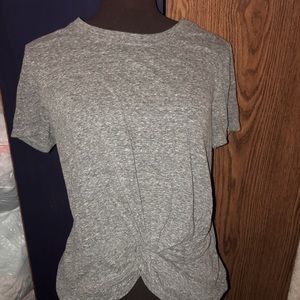 Grey knotted top